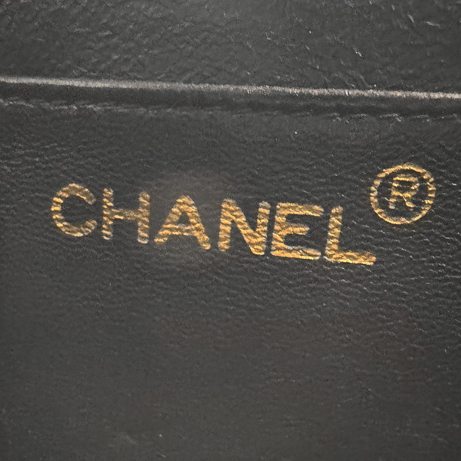 シャネル CHANEL ハンドバッグ マドモアゼル キャビアスキンレザー ブラック ゴールド レディース n0349