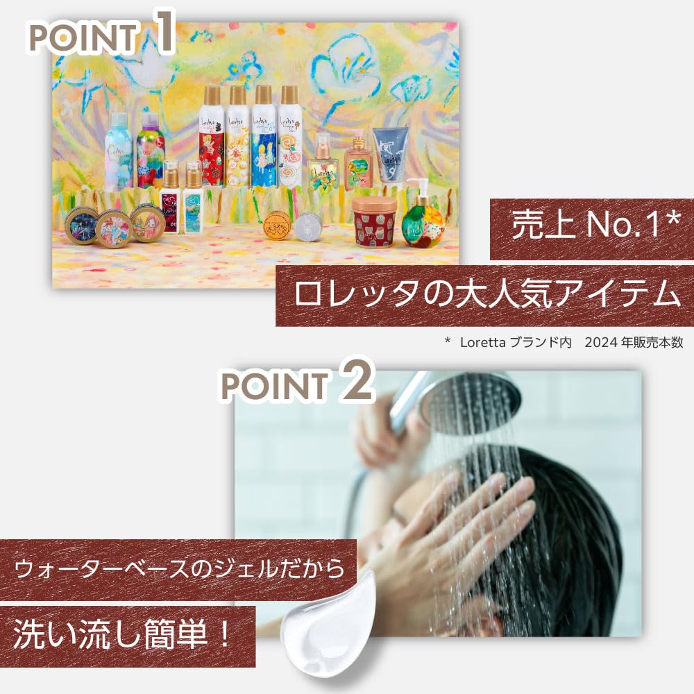 【全国送料無料】 ロレッタ ハードゼリー 300g×5個セット [ローズの香り ヘアワックス ヘアケア スタイリング剤 スタイリングジェル ツヤ ウェット感]