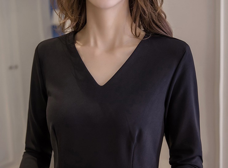 1683.Vネックイレギュラーヘムワンピース(ブラック)2019 春夏 sale フォーマル お呼ばれ パーティー お出かけ 通学 通勤 1683.Vネックイレギュラーヘムワンピース(ブラック)2019 春夏 sale フォーマル お呼ばれ パーティー お出かけ 通学 通勤