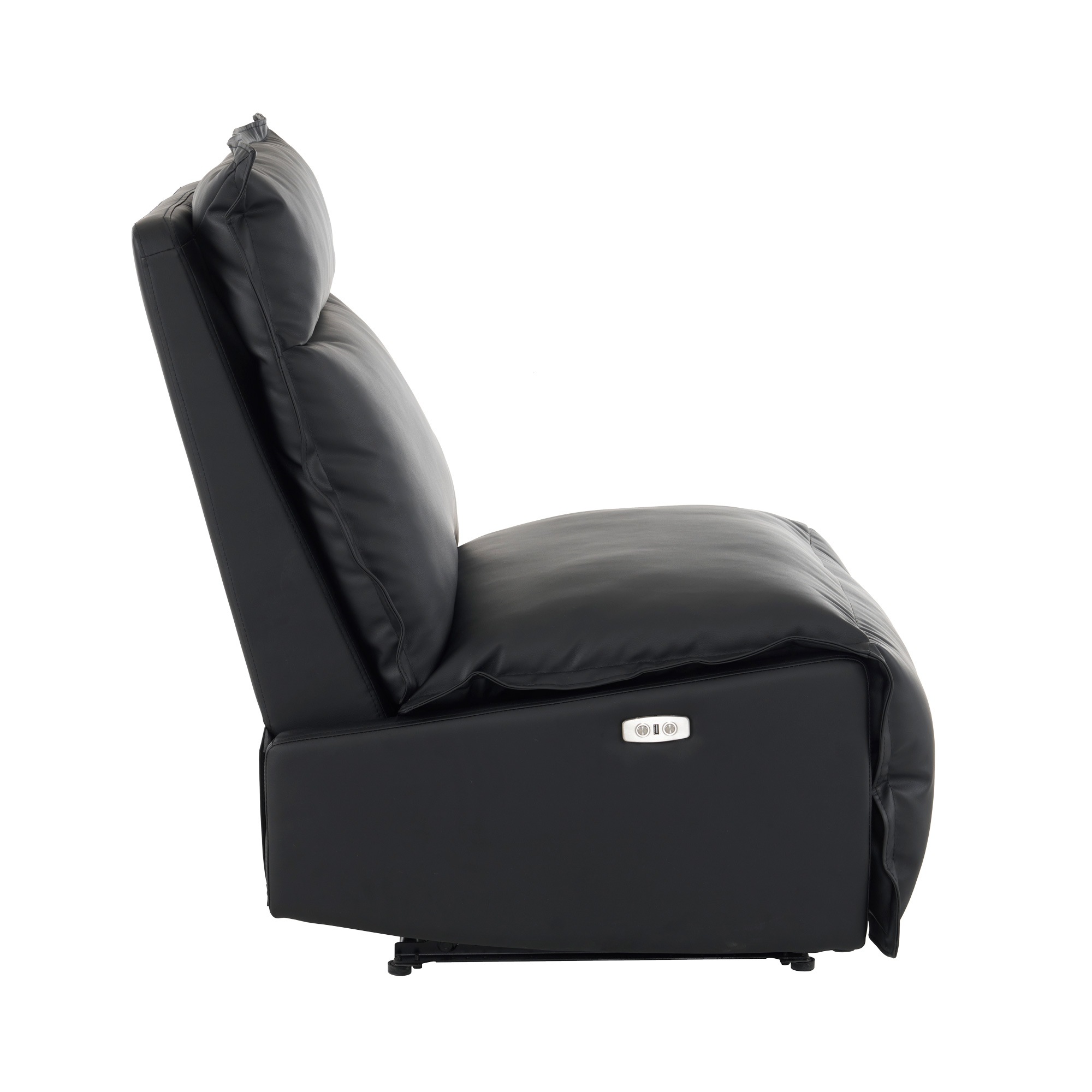 【国内発送】294 リクライニングソファー 肘掛けなし 電動リクライニングソファ オットマン一体型 1人掛け USBポート付き 電動ソファ モーションソファー 耐圧分散 電動ソファー スマホ充電可 リ