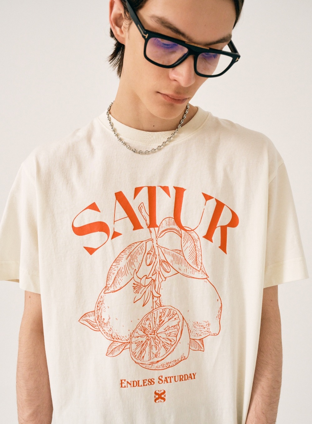 Tシャツ・カットソー SATUR Capri Citron Drawing Summer Graphic Short Sleeve T-Shi MUSINSA | SATUR Capri Citron Drawing Summer Graphic Short