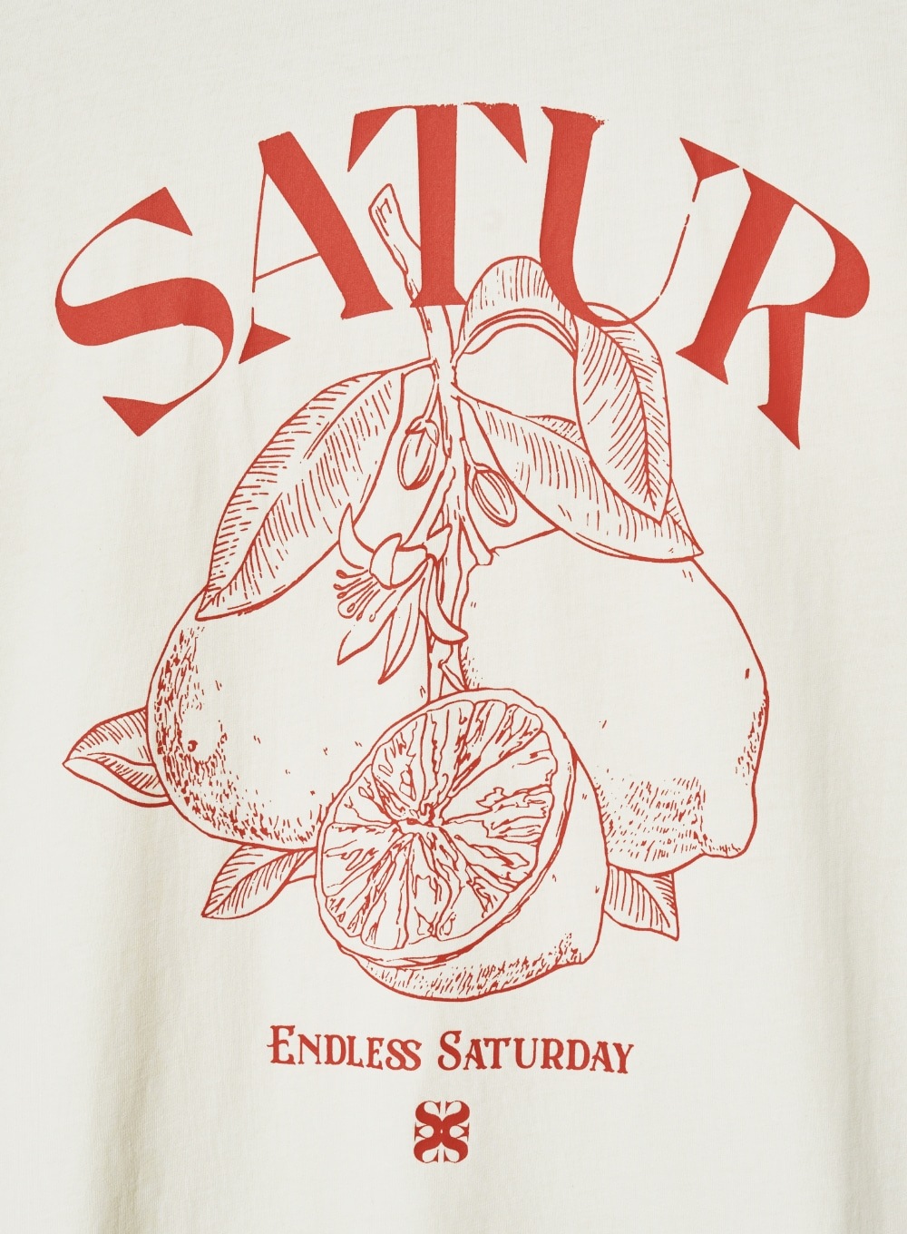 【SATUR】Citron Summer Graphic T-Shirt Saturday SATUR] Citron Summer Graphic T-Shirt
