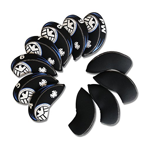 CRAFTSMAN（クラフトマン）ヘッドカバー ゴルフ アイアンカバー コスモシリーズ 紛失防止のX