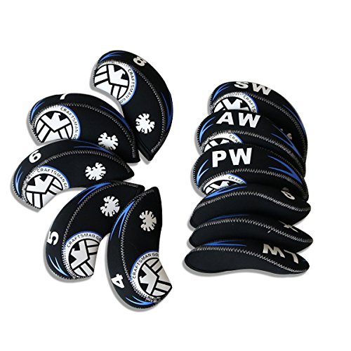 CRAFTSMAN（クラフトマン）ヘッドカバー ゴルフ アイアンカバー コスモシリーズ 紛失防止のX