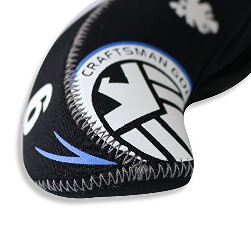 CRAFTSMAN（クラフトマン）ヘッドカバー ゴルフ アイアンカバー コスモシリーズ 紛失防止のX
