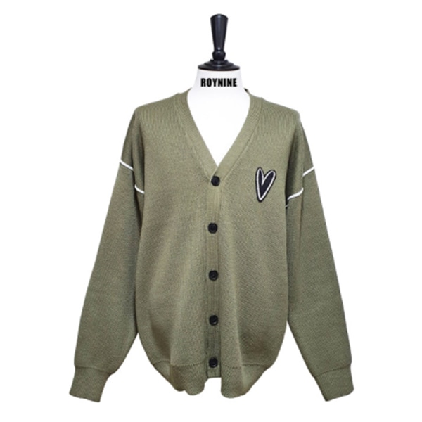 ENHYPEN SUNOO 着用 [roynine] khaki cardigan / カーキカーデ
