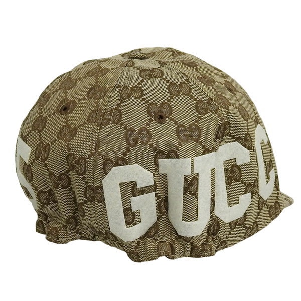 グッチ キャップ レディース メンズ アウトレット ベースボールキャップ 帽子 XL GGキャンバス ベージュ HAT M SOFT BASE  7514004HA0L9777 GUCCI