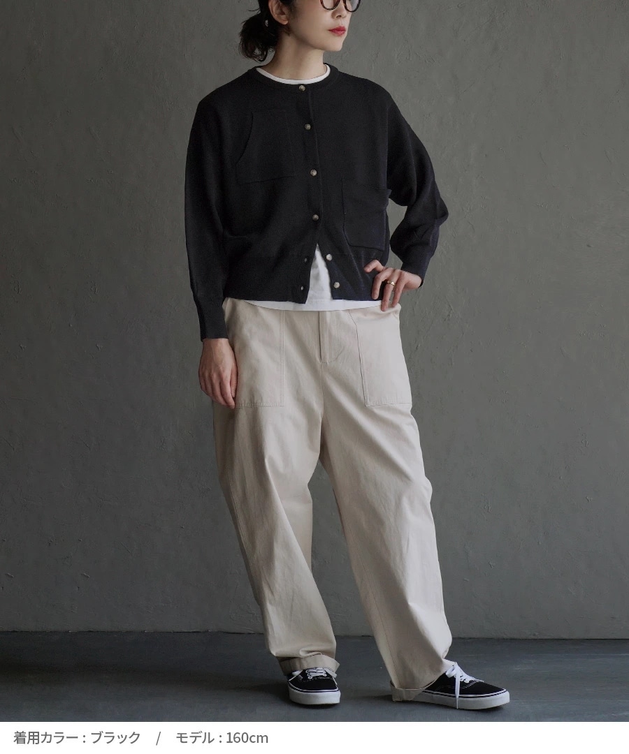 カーディガン レディース / アシンメトリー がワークテイストに トップス カーデ 羽織り 長袖 丸首 クルーネック 冬 (アパートメントデパートメント):アシメポケット ショートカーディガン カーディガン レディース / アシンメトリー がワークテイストに トップス カーデ 羽織り 長袖 丸首 クルーネック 冬 (アパートメントデパートメント):アシメポケット ショートカーディガン