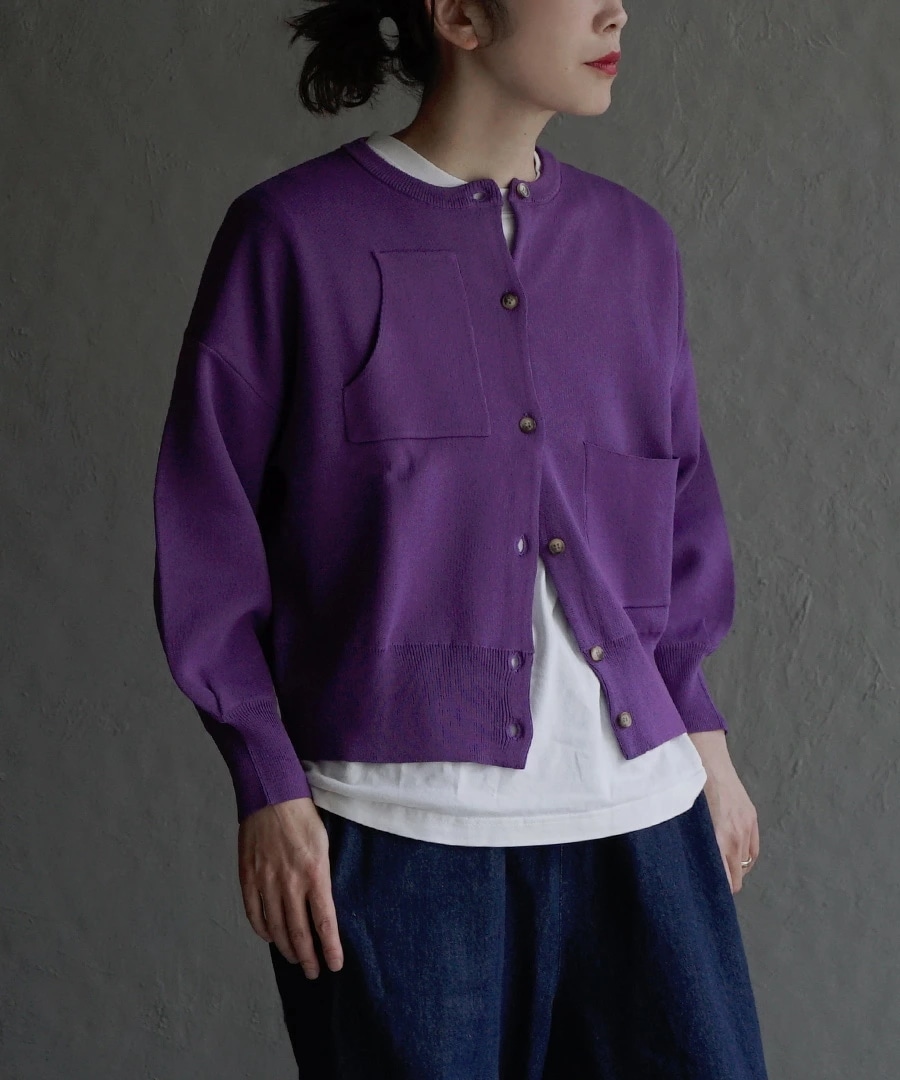 カーディガン レディース / アシンメトリー がワークテイストに トップス カーデ 羽織り 長袖 丸首 クルーネック 冬 (アパートメントデパートメント):アシメポケット ショートカーディガン カーディガン レディース / アシンメトリー がワークテイストに トップス カーデ 羽織り 長袖 丸首 クルーネック 冬 (アパートメントデパートメント):アシメポケット ショートカーディガン