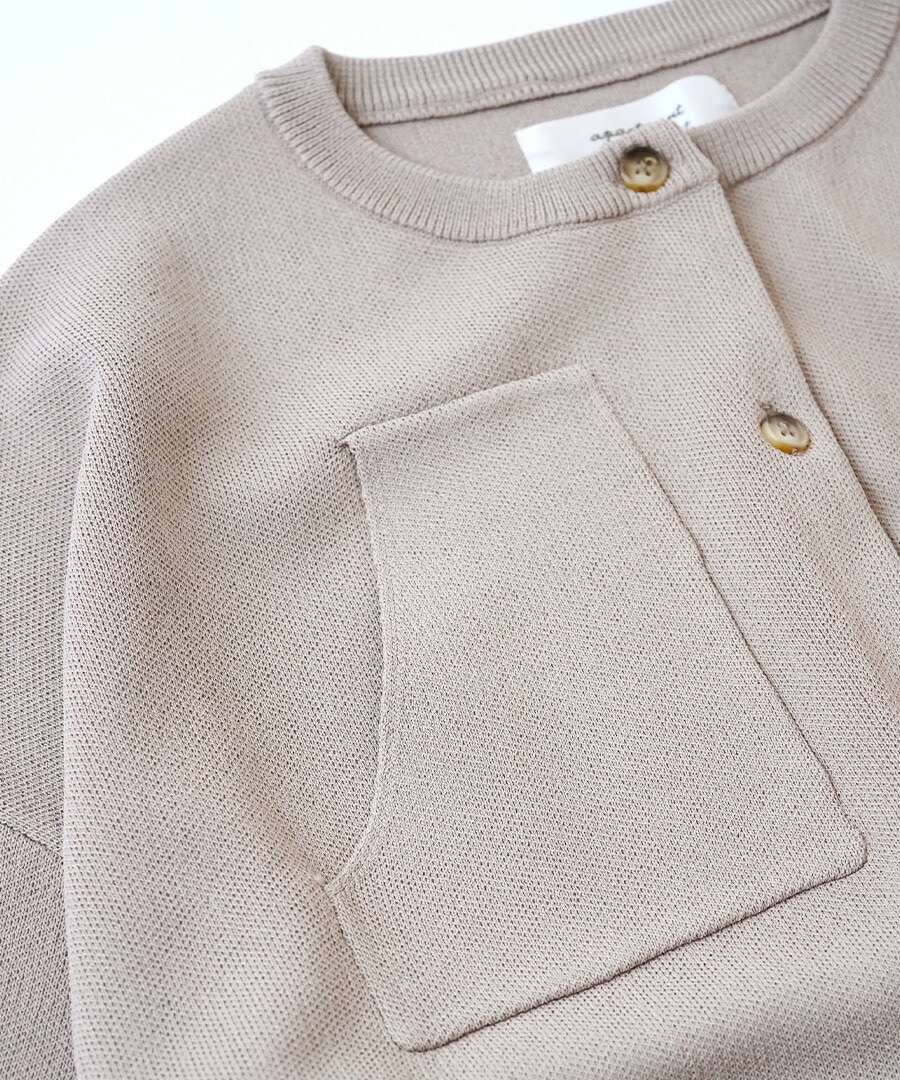 カーディガン レディース / アシンメトリー がワークテイストに トップス カーデ 羽織り 長袖 丸首 クルーネック 冬 (アパートメントデパートメント):アシメポケット ショートカーディガン カーディガン レディース / アシンメトリー がワークテイストに トップス カーデ 羽織り 長袖 丸首 クルーネック 冬 (アパートメントデパートメント):アシメポケット ショートカーディガン