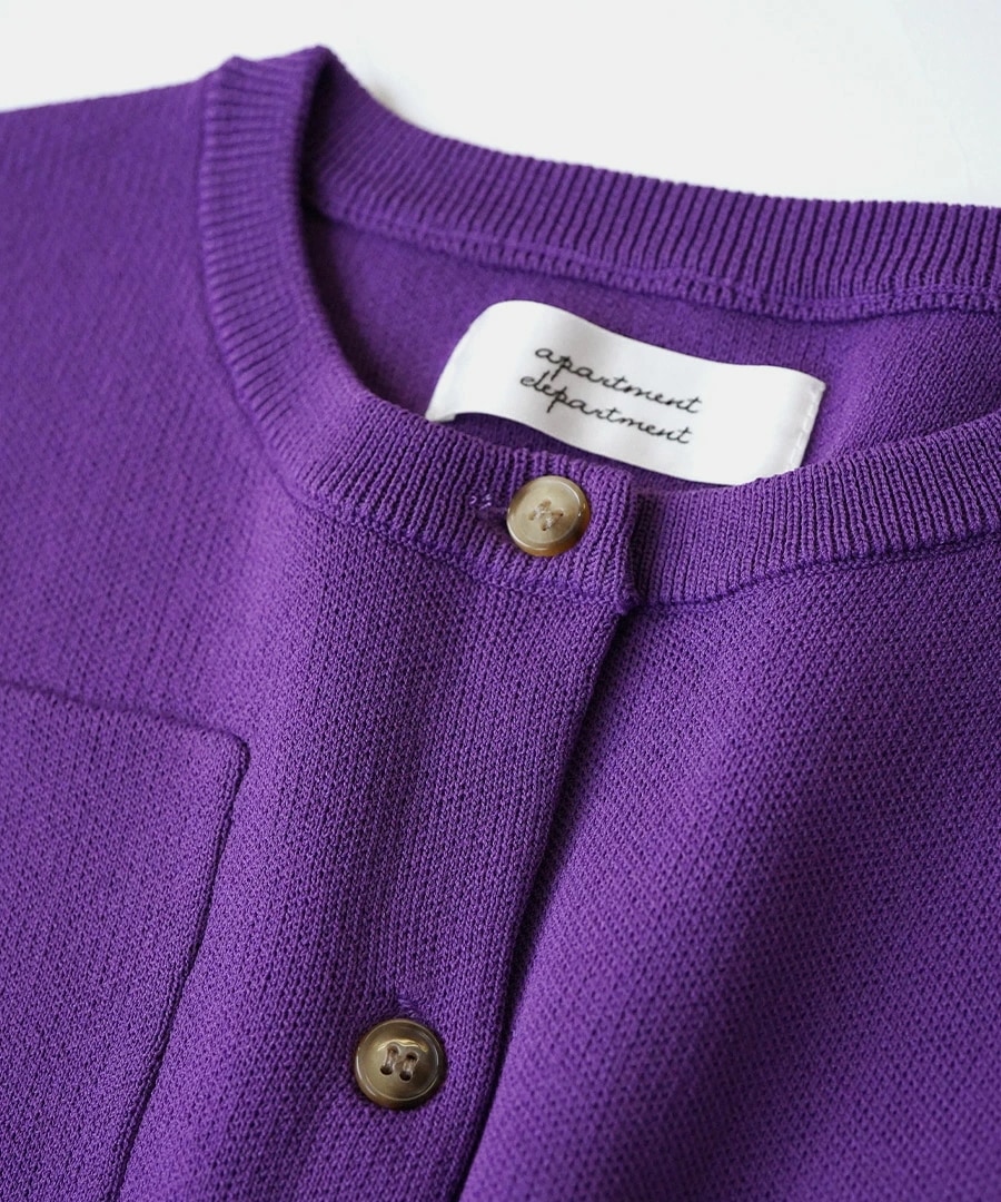 カーディガン レディース / アシンメトリー がワークテイストに トップス カーデ 羽織り 長袖 丸首 クルーネック 冬 (アパートメントデパートメント):アシメポケット ショートカーディガン カーディガン レディース / アシンメトリー がワークテイストに トップス カーデ 羽織り 長袖 丸首 クルーネック 冬 (アパートメントデパートメント):アシメポケット ショートカーディガン