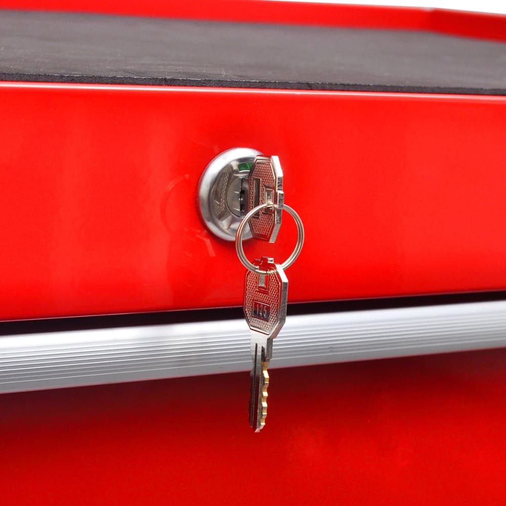 ワークショップツールワゴン 7段引き出し 赤 ワークショップツールワゴン 7段引き出し 赤