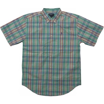 通販大人気 POLO Ralph Lauren : ボーイズサイズ 半袖 ボタンダウンシャツ : メンズファッション 超特価在庫