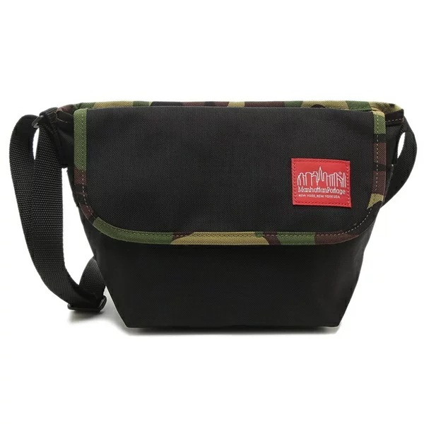 ショルダーバッグ カジュアルメッセンジャー ブラック ユニセックス MANHATTAN PORTAGE 1603 blkwcam