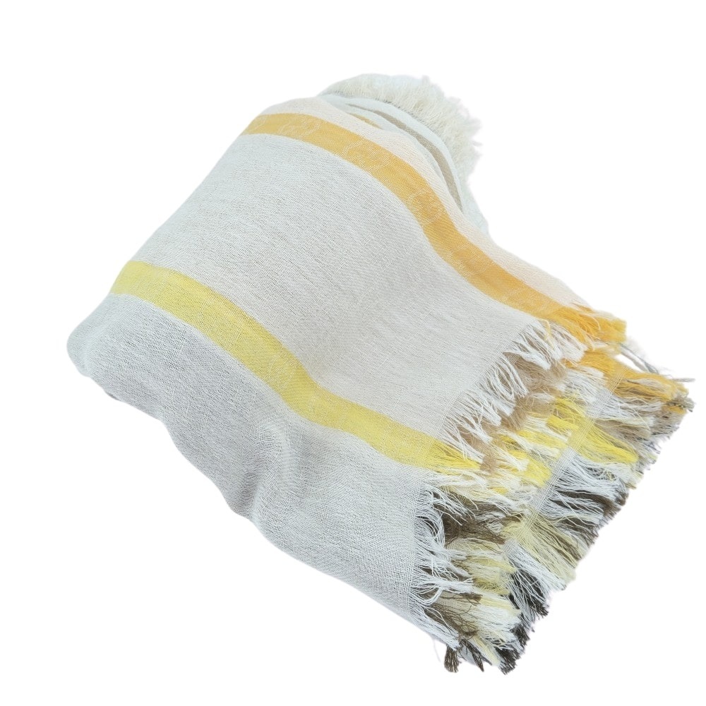 ストール コットン オレンジ ユニセックス 中古品 Aランク ストール コットン オレンジ ユニセックス 中古品 Aランク