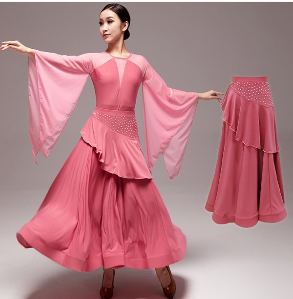 社交ダンス セットアップ 2点セット トップス スカート レオタード セット衣装 社交ダンス衣装 広がる裾 レッスン着 発表会 競技着 練習着 演出用 モダンダンス衣装 ボールルーム衣装 ダンスウェア 社交ダンス セットアップ 2点セット トップス スカート レオタード セット衣装 社交ダンス衣装 広がる裾 レッスン着 発表会 競技着 練習着 演出用 モダンダンス衣装 ボールルーム衣装 ダンスウェア