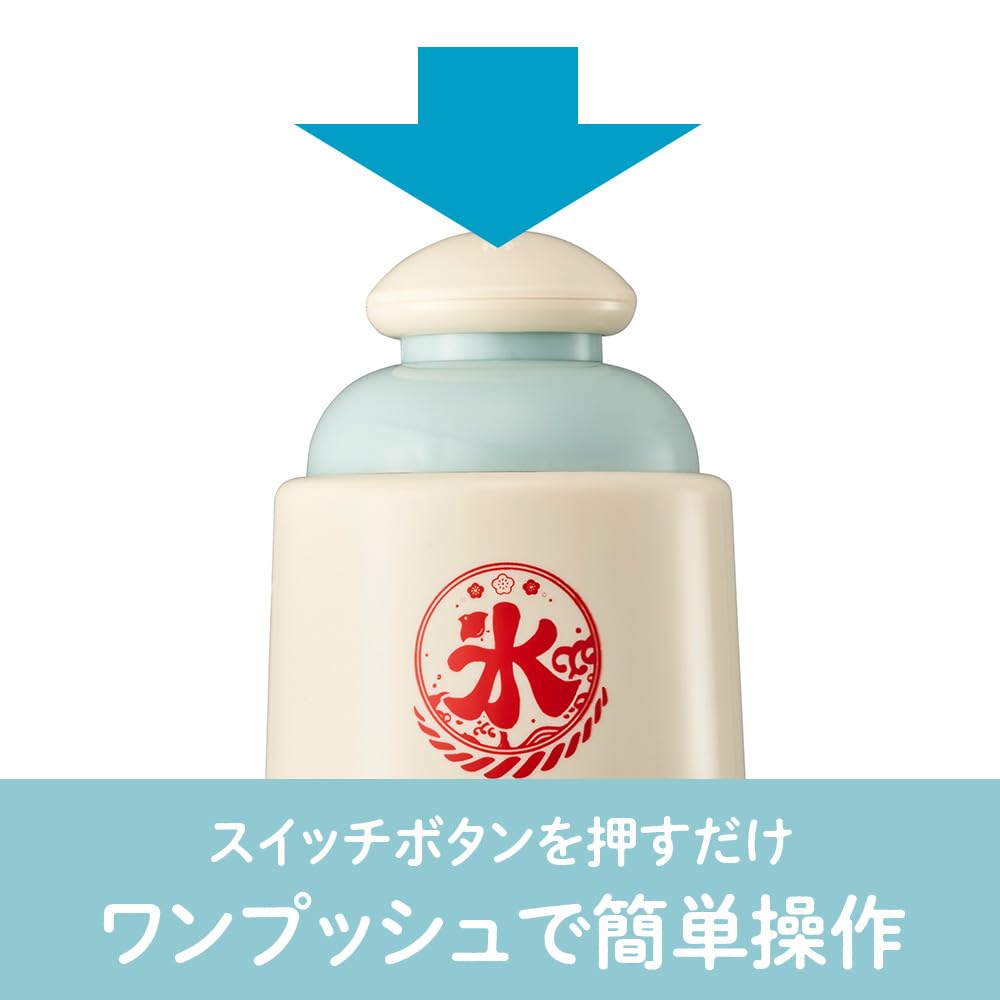 【2024モデル】 ドウシシャ 電動かき氷器 バラ氷対応 氷の細かさ2段階調節機能 コンパクト収納 ふた付製氷カップ2個付き（Sサイズ） アイスグリーン