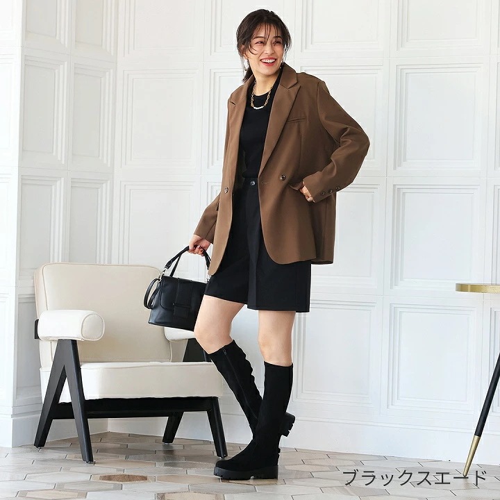 【10月下旬入荷予約】25年秋冬再販 Vivian ブーツ レディース ロングブーツ ストレッチ 厚底 ボリュームソール ブラック 黒 ストレッチブーツ トラックソール 厚底ブーツ ボリュームソ 【10月下旬入荷予約】25年秋冬再販 Vivian ブーツ レディース ロングブーツ ストレッチ 厚底 ボリュームソール ブラック 黒 ストレッチブーツ トラックソール 厚底ブーツ ボリュームソ