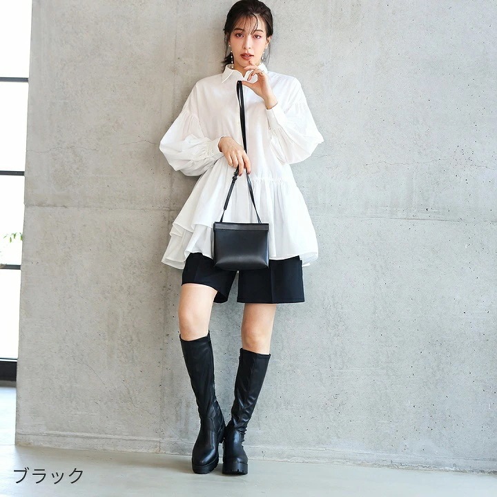 【10月下旬入荷予約】25年秋冬再販 Vivian ブーツ レディース ロングブーツ ストレッチ 厚底 ボリュームソール ブラック 黒 ストレッチブーツ トラックソール 厚底ブーツ ボリュームソ 【10月下旬入荷予約】25年秋冬再販 Vivian ブーツ レディース ロングブーツ ストレッチ 厚底 ボリュームソール ブラック 黒 ストレッチブーツ トラックソール 厚底ブーツ ボリュームソ