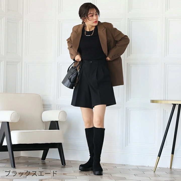 【10月下旬入荷予約】25年秋冬再販 Vivian ブーツ レディース ロングブーツ ストレッチ 厚底 ボリュームソール ブラック 黒 ストレッチブーツ トラックソール 厚底ブーツ ボリュームソ 【10月下旬入荷予約】25年秋冬再販 Vivian ブーツ レディース ロングブーツ ストレッチ 厚底 ボリュームソール ブラック 黒 ストレッチブーツ トラックソール 厚底ブーツ ボリュームソ