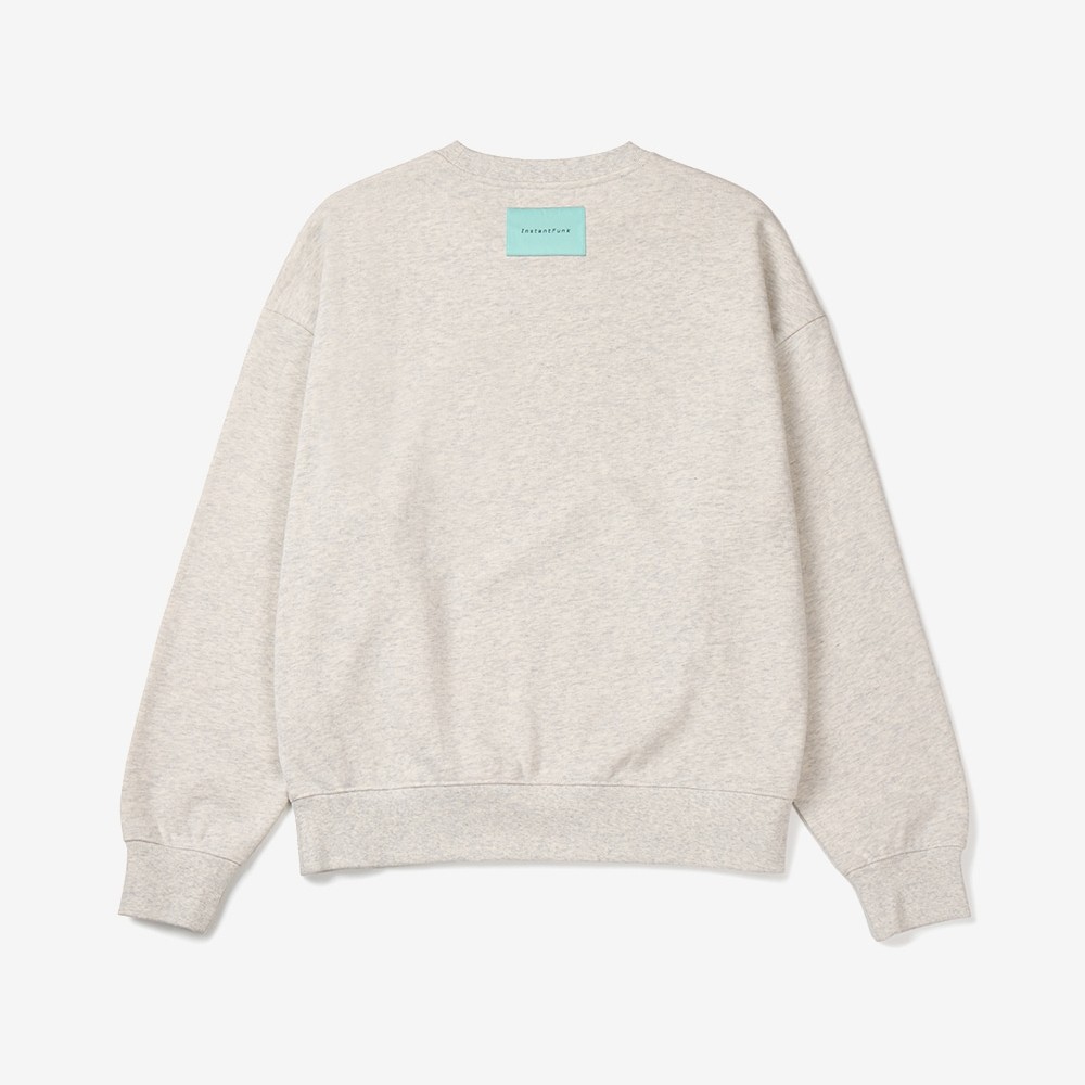 ミニロゴ スウェット マンツーマンTシャツ - オート グレー/ブラック/メランジ ホワイト ミニロゴ スウェット マンツーマンTシャツ - オート グレー/ブラック/メランジ ホワイト