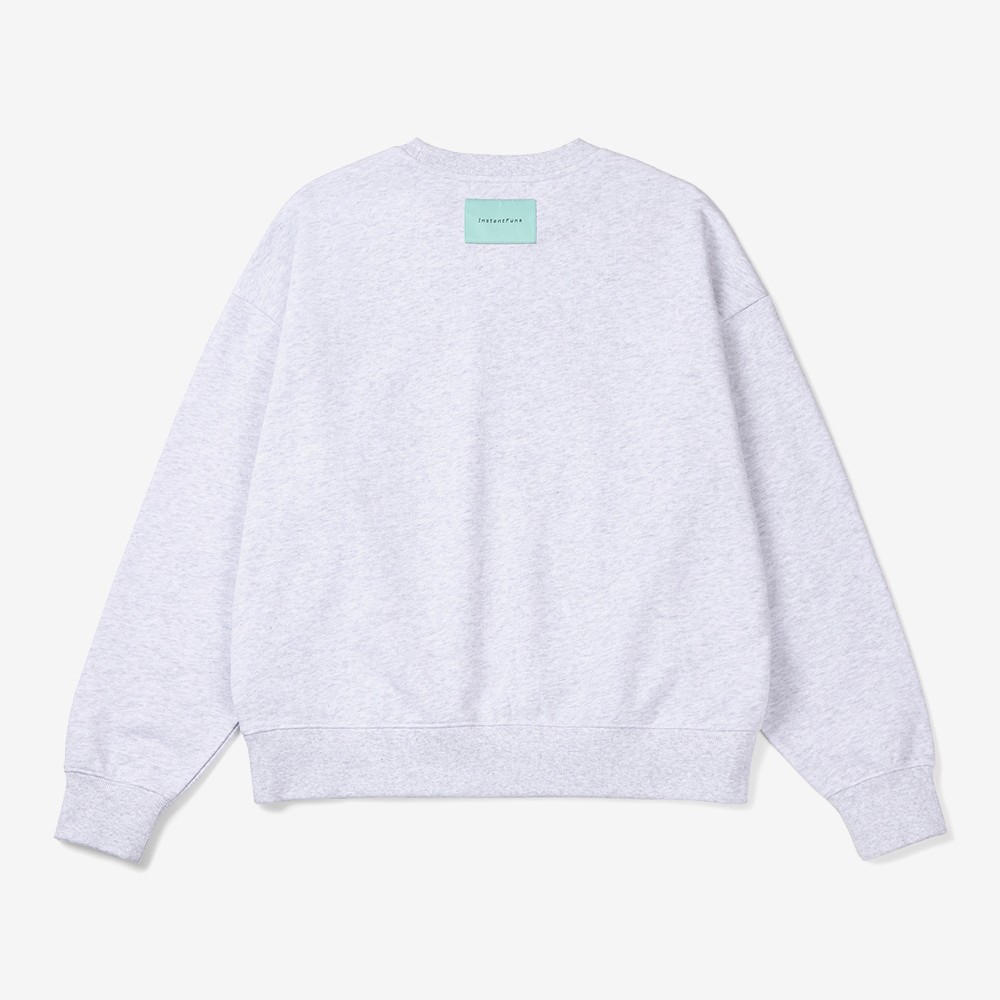 ミニロゴ スウェット マンツーマンTシャツ - オート グレー/ブラック/メランジ ホワイト ミニロゴ スウェット マンツーマンTシャツ - オート グレー/ブラック/メランジ ホワイト