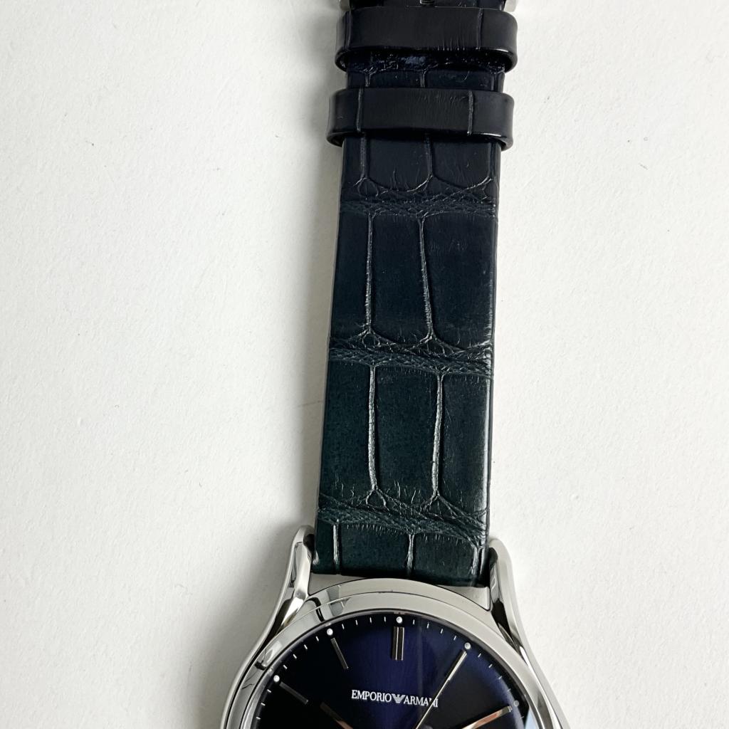 [訳ありアウトレット] エンポリオアルマーニ スイスメイド 腕時計 メンズ 日付カレンダー 自動巻き ネイビー EMPORIO ARMANI SWISS MADE CLASSIC ARS3011