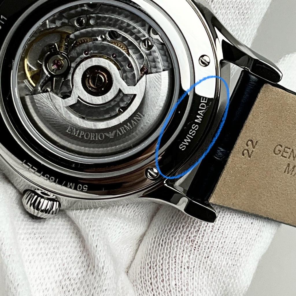 [訳ありアウトレット] エンポリオアルマーニ スイスメイド 腕時計 メンズ 日付カレンダー 自動巻き ネイビー EMPORIO ARMANI SWISS MADE CLASSIC ARS3011