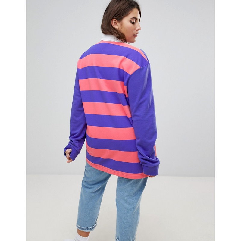 プーマ レディース トップス【Puma Exclusive To ASOS Plus Striped Rugby Jersey】Multi プーマ レディース トップス【Puma Exclusive To ASOS Plus Striped Rugby Jersey】Multi