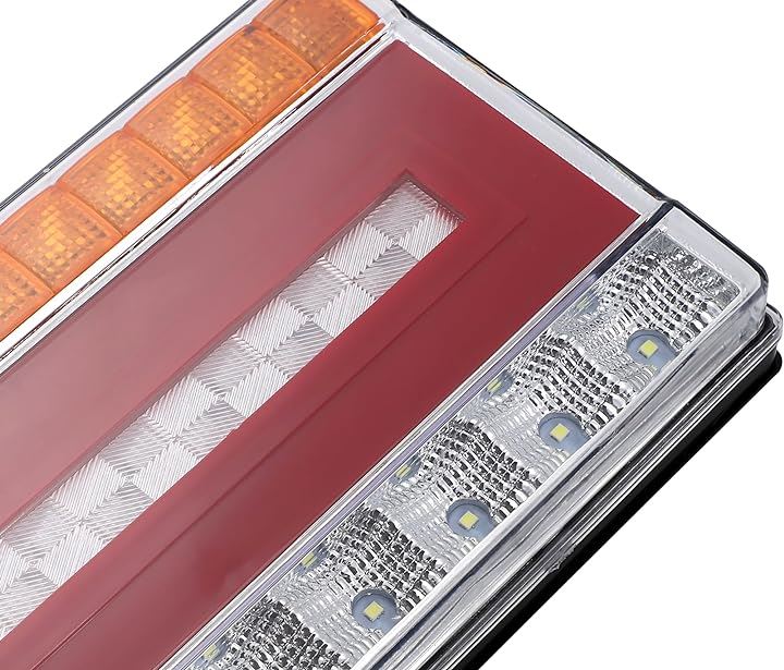 トラック LED テールランプ 左右セット 24V 流れるウインカー シーケンシャル リフレクター スモール ブレーキ 防水 IP68 汎用(33cm)