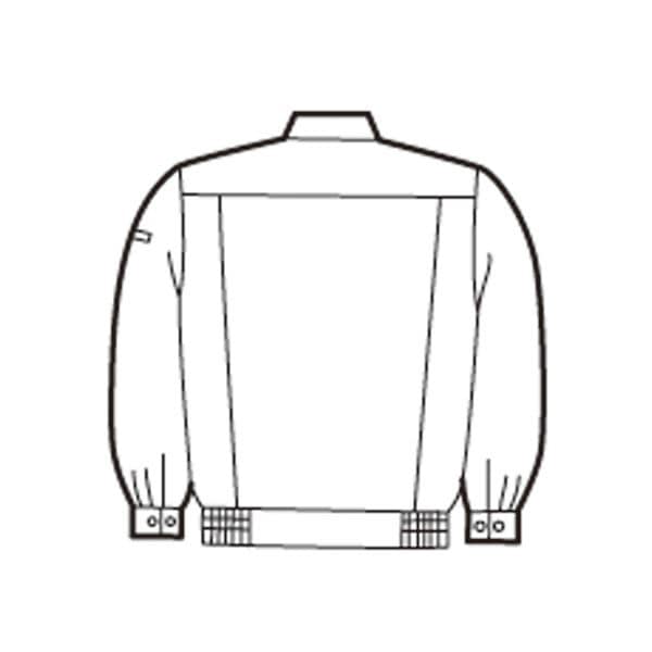 まとめ）長袖ブルゾン 制電ソフトツイル ブルー LLサイズ[x3セット]