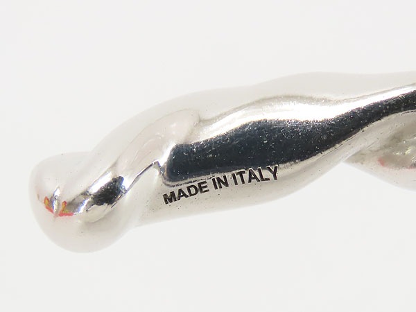 超美品ロエベナパツイストカフスシンバングルブレスレットスターリングシルバーシルバー925AG925J917240X05 超美品ロエベナパツイストカフスシンバングルブレスレットスターリングシルバーシルバー925AG925J917240X05