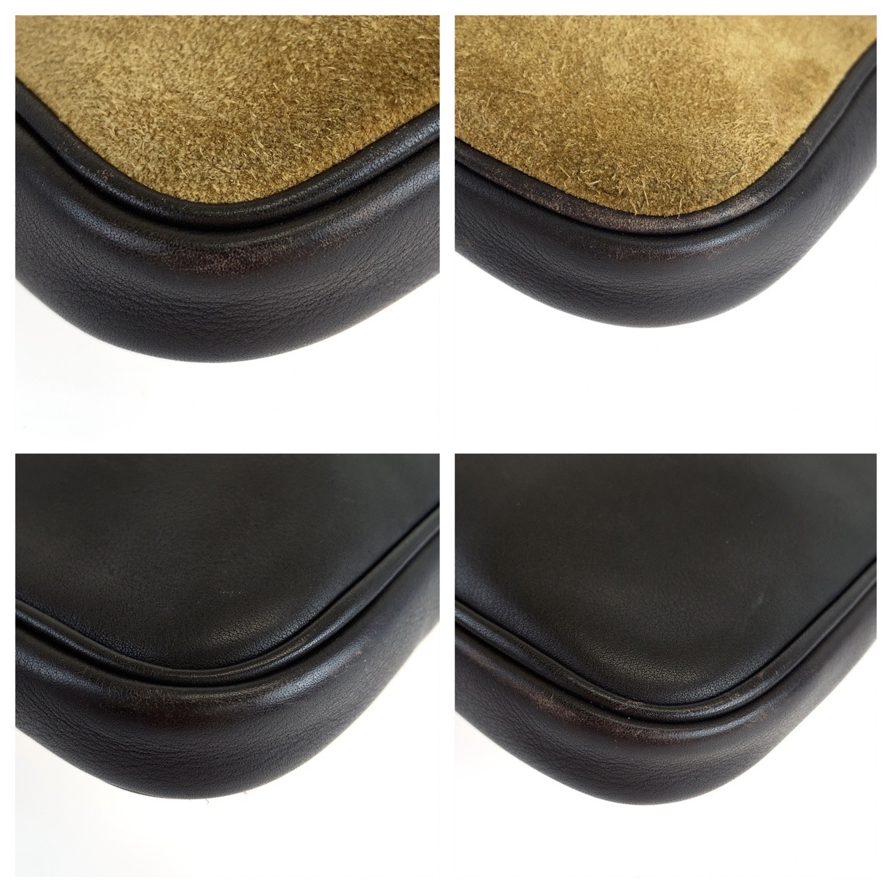 ヴィンテージ アナグラム ブラウン スウェード/レザー 斜め掛け ショルダーバッグ ポシェット カメラバッグ レディース 503295 ヴィンテージ アナグラム ブラウン スウェード/レザー 斜め掛け ショルダーバッグ ポシェット カメラバッグ レディース 503295