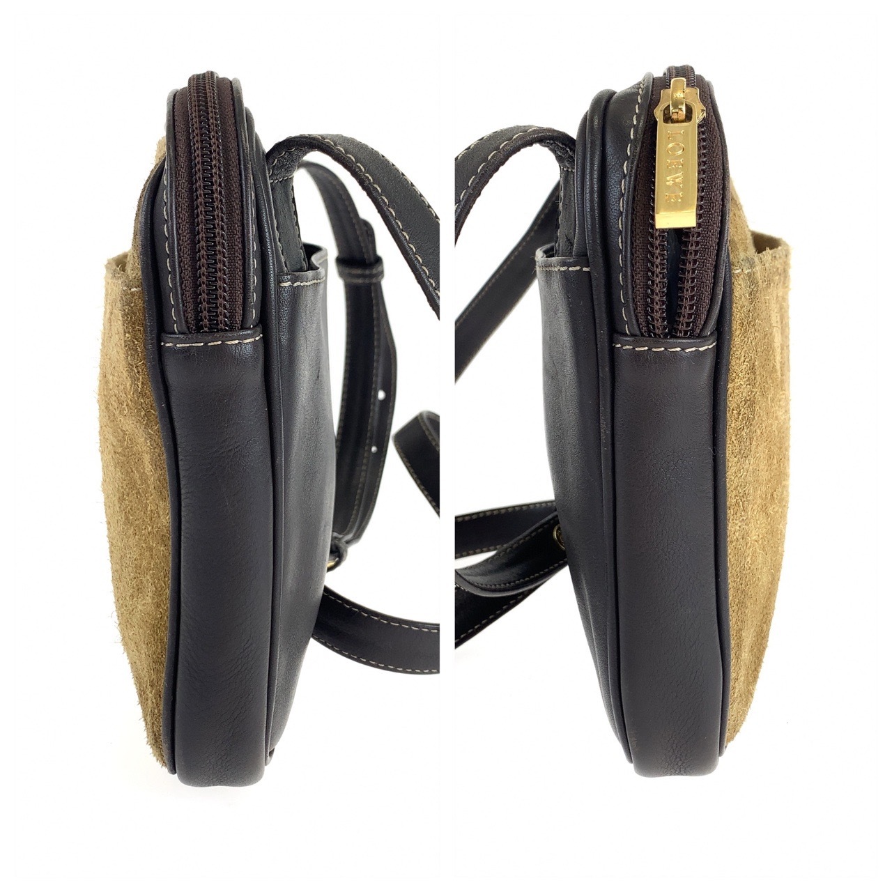 ヴィンテージ アナグラム ブラウン スウェード/レザー 斜め掛け ショルダーバッグ ポシェット カメラバッグ レディース 503295 ヴィンテージ アナグラム ブラウン スウェード/レザー 斜め掛け ショルダーバッグ ポシェット カメラバッグ レディース 503295