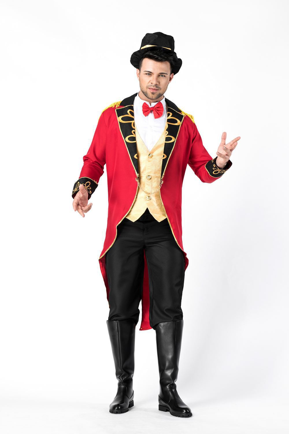 新しいハロウィーンの女性魔術師の衣装サーカスタキシードカップルロールプレイング公演服