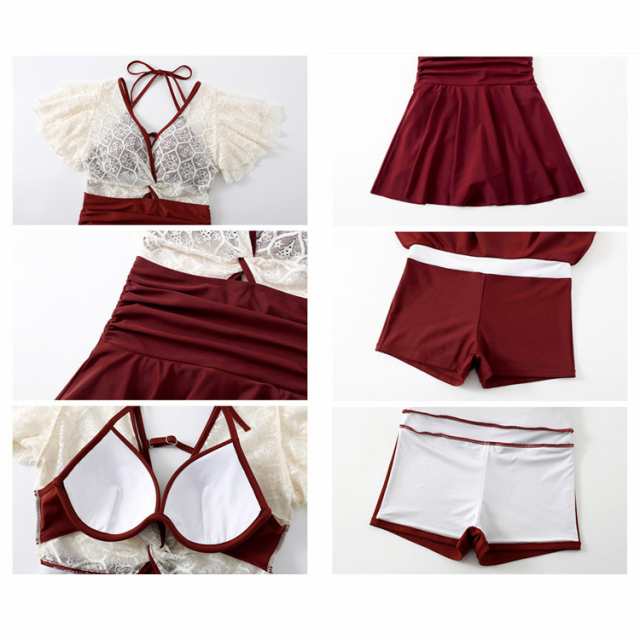 水着 レディース ワンピース 体型カバー水着 ブラック レッド タンキニ 背中開き バックシャン め 小胸 盛れる ママ水着 オーガンジー 無地 透け 肩紐 リボン オトナ女子 セクシー 20代 3 水着 レディース ワンピース 体型カバー水着 ブラック レッド タンキニ 背中開き バックシャン め 小胸 盛れる ママ水着 オーガンジー 無地 透け 肩紐 リボン オトナ女子 セクシー 20代 3