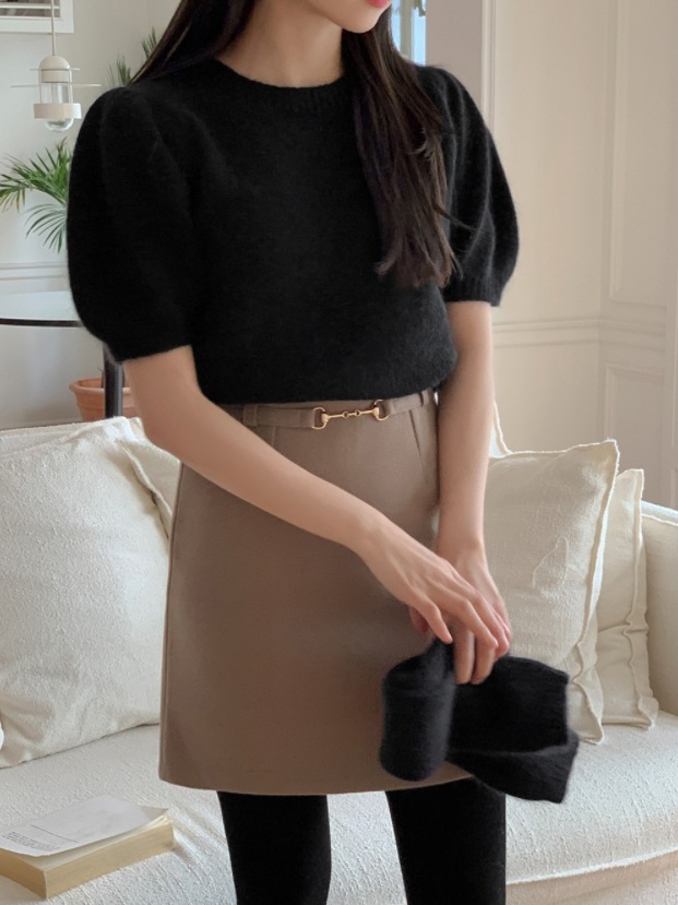 マイルドポールニット&ウォーマーセット韓国人気 全5色 マイルドポールニット&ウォーマーセット韓国人気 全5色