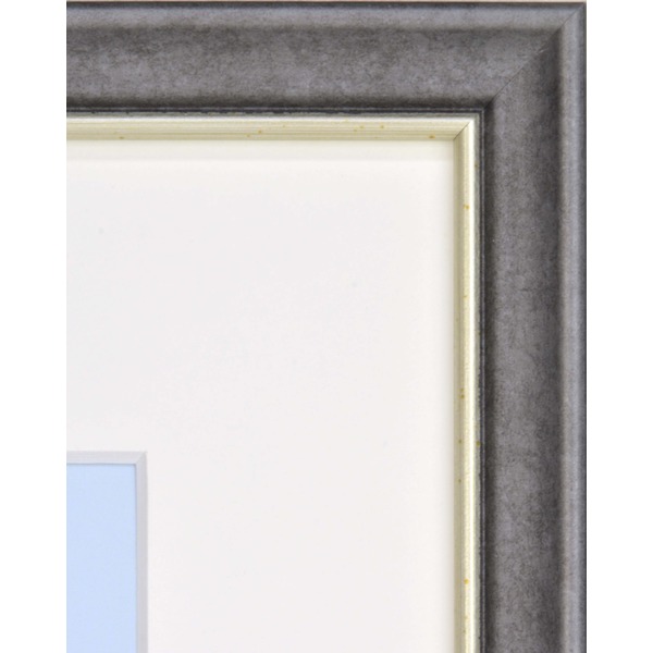 [軽量水彩額]色あせを防ぐUVカットアクリル/マット付き 水彩額F4号 ブラック