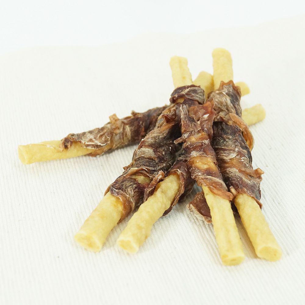 （まとめ買い）無添加良品 国産鶏の赤もも肉巻き 16本 犬用おやつ [x4]