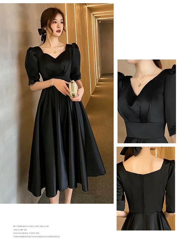 ドレス ミモレ丈 大人 ピアノ 発表会 ドレス 演奏会 ミディアムドレス 袖あり パフスリーブ Vネック サテン パーディードレス Aライン フォーマル 小さいサイズ ファスナー 可愛い 女子会 結婚 ドレス ミモレ丈 大人 ピアノ 発表会 ドレス 演奏会 ミディアムドレス 袖あり パフスリーブ Vネック サテン パーディードレス Aライン フォーマル 小さいサイズ ファスナー 可愛い 女子会 結婚