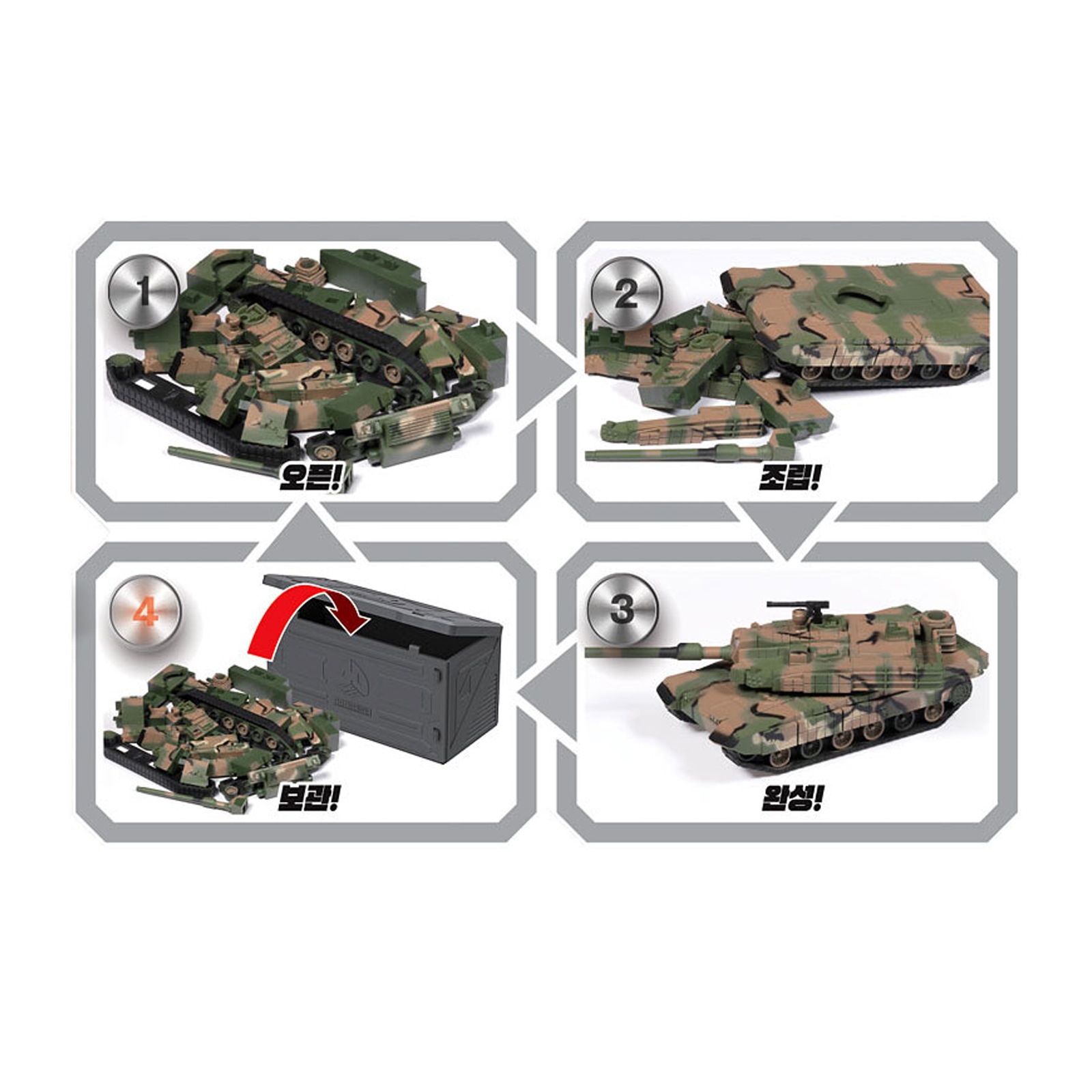 K-Military 4D Kit 4種 X 1セット K-Military 4D Kit 4種 X 1セット