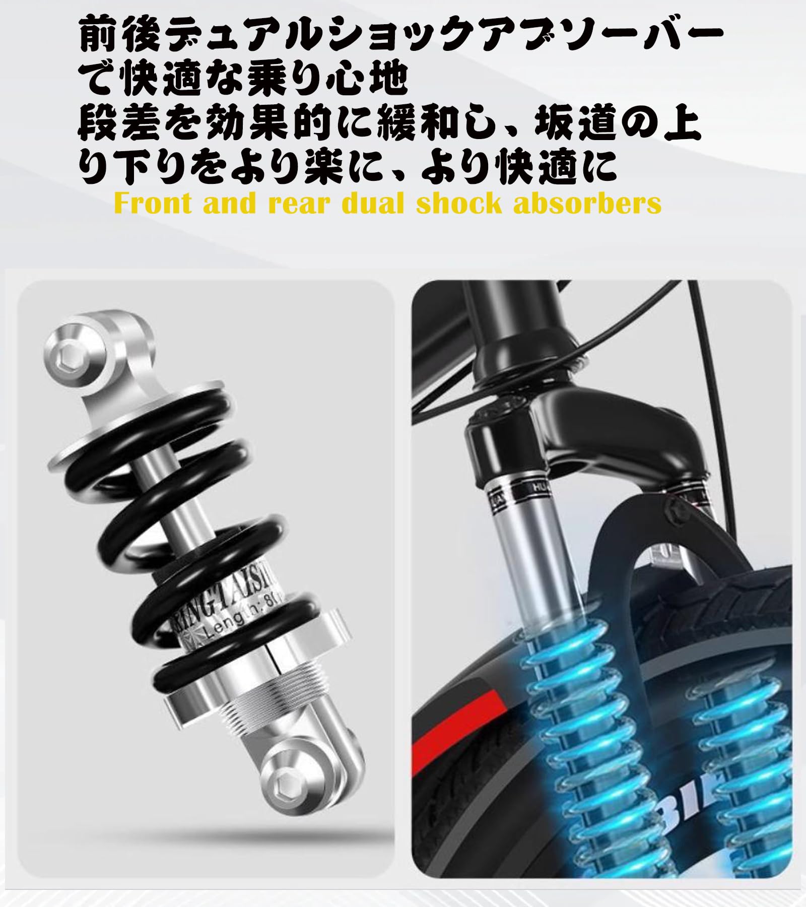 TOMONAU 折りたたみ自転車 26インチ自転車 3本スポーク一体型ホイール 折り畳み自転車 折りたたみ式マウンテンバイク Wサスペンション搭載 18段変速