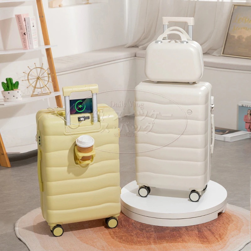 1つ買うと1つ送り 多機能USB充電機能カップホルダー付きロッドケース ジッパー型超軽量万方向輪 大きいものを買うと小さいものを贈り s-xlサイズ 小さなキャンディ色のスーツケース 1つ買うと1つ送り 多機能USB充電機能カップホルダー付きロッドケース ジッパー型超軽量万方向輪 大きいものを買うと小さいものを贈り s-xlサイズ 小さなキャンディ色のスーツケース