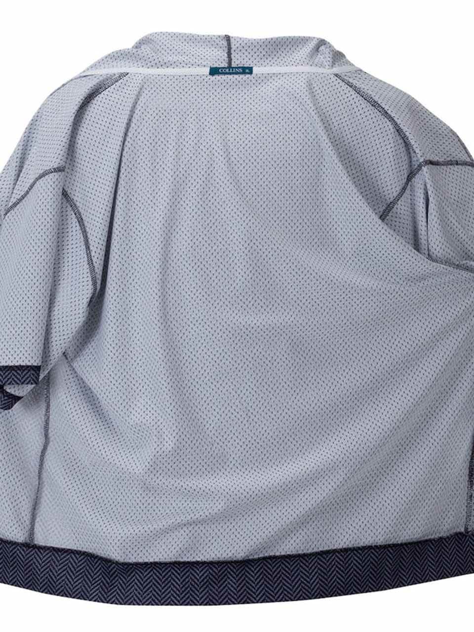 半袖パーカー 大きいサイズ メンズ プリントTシャツ メッシュ サマーパーカ 2枚組 COLLINS C060417-08