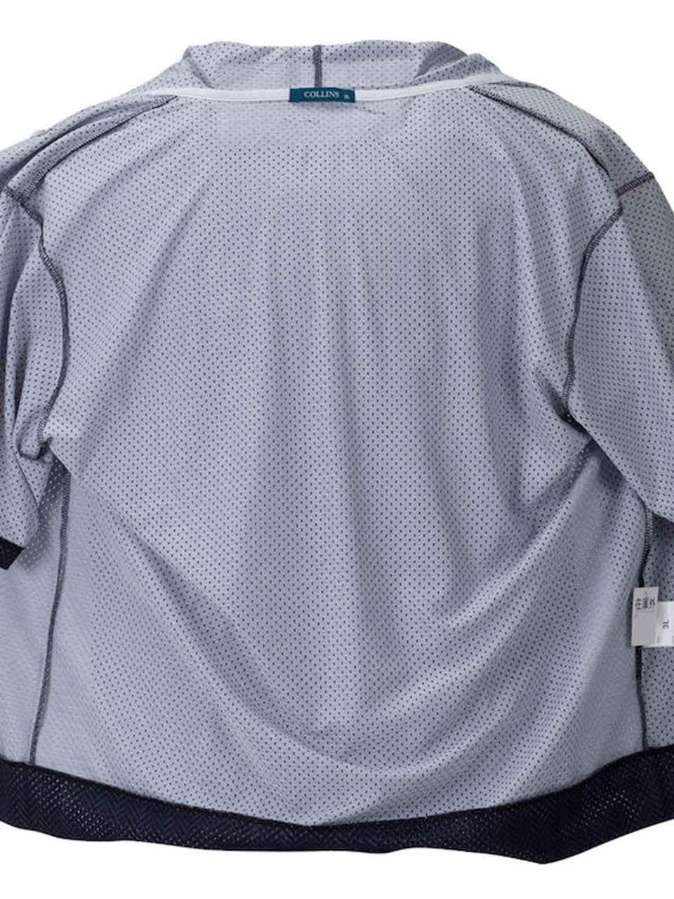 半袖パーカー 大きいサイズ メンズ プリントTシャツ メッシュ サマーパーカ 2枚組 COLLINS C060417-08