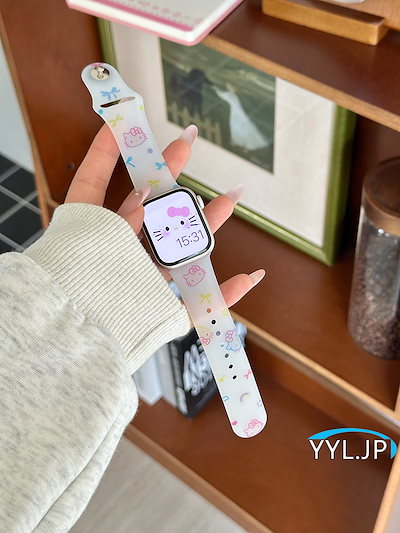 Qoo10] キティちゃん Apple Watch バ : スマートフォン
