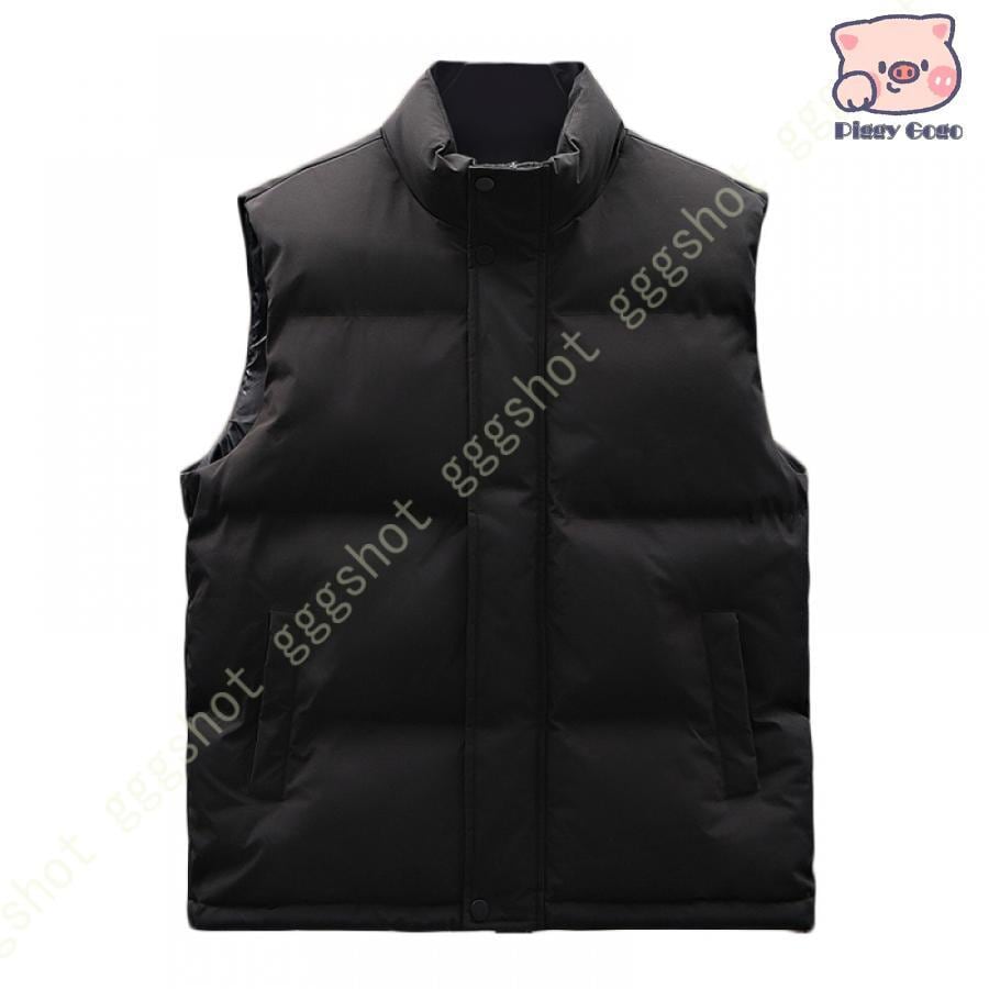 春秋冬 中綿ベスト ダウンコットン ベスト メンズ ジャケット 袖なし