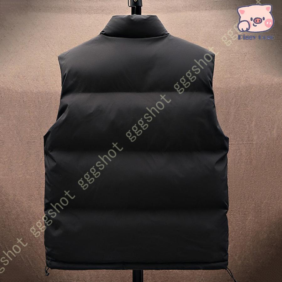 春秋冬 中綿ベスト ダウンコットン ベスト メンズ ジャケット 袖なし
