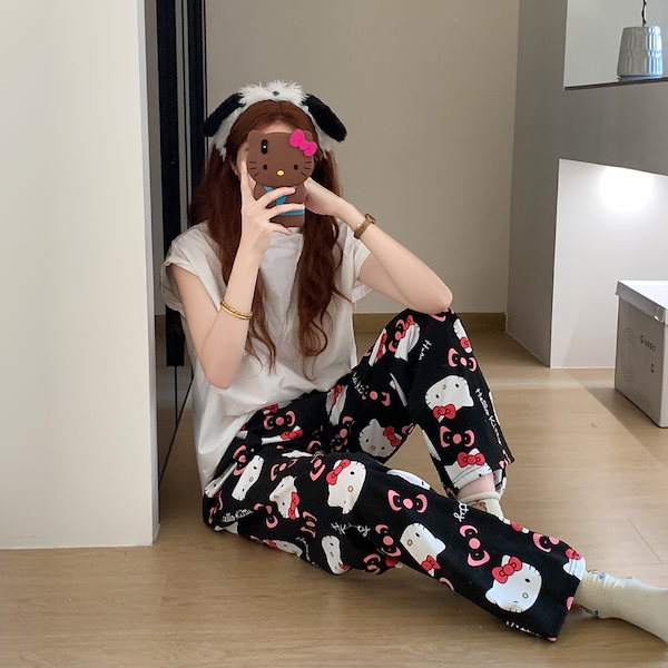 スナイデルホーム キティちゃん パジャマ Amazon | スナイデルホーム ハローキティ 総柄ショートパンツ パジャマ