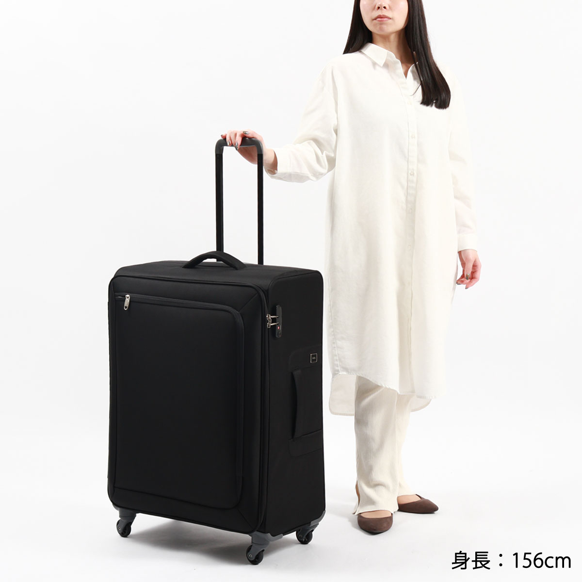 10年保証 スーツケース Lサイズ キャリーケース 軽量 メンズ キャリーバッグ ビジネス ソフト 4輪 TSロック 長期 10-14泊 91L ロックペイントSS 35703